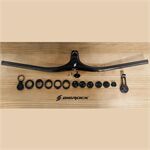 Ghi đông xe đạp liền pô tăng Bigrock Carbon 740mm